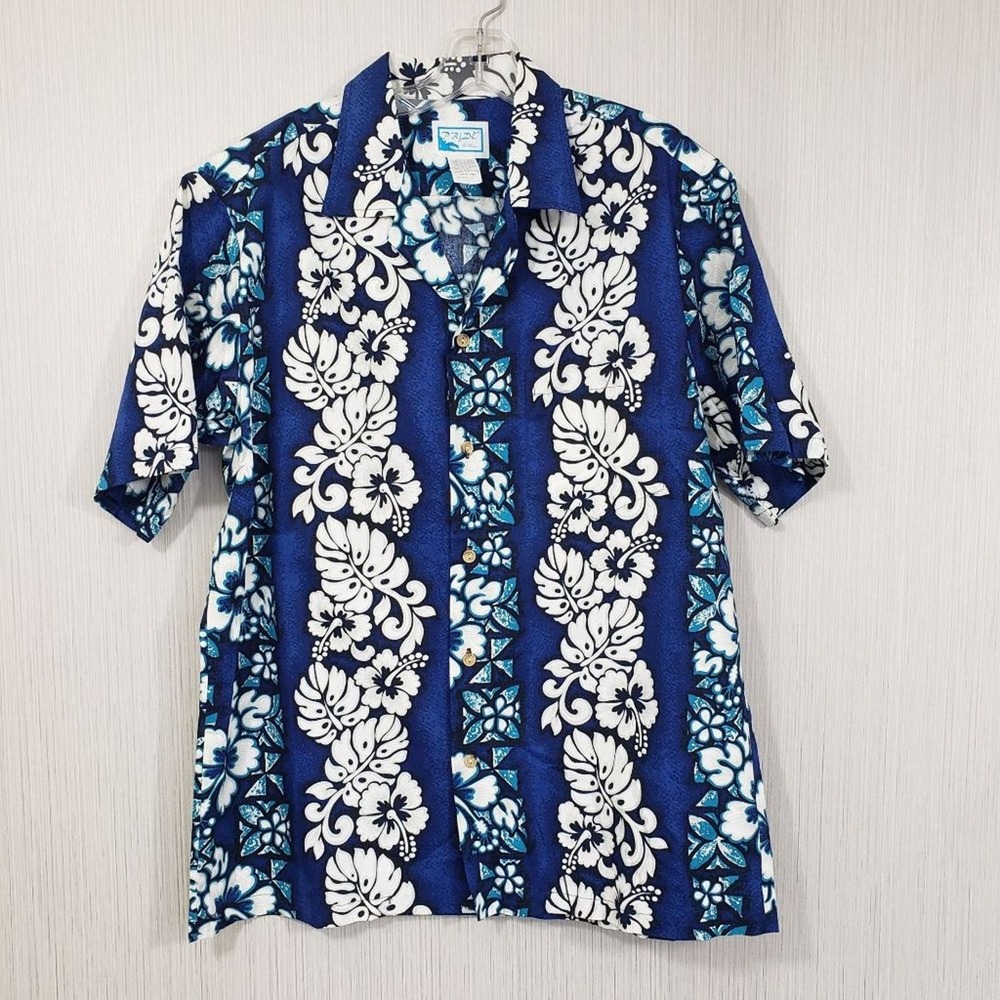 Pride‎ of Hawaii vintage short sleeve Hawaiian print button up shirt